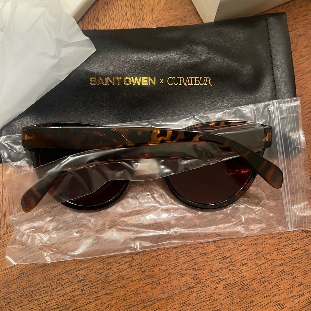 Nwt Saint Owen X Curateur Tortoise Shell Sunglasses — image 4 of 4